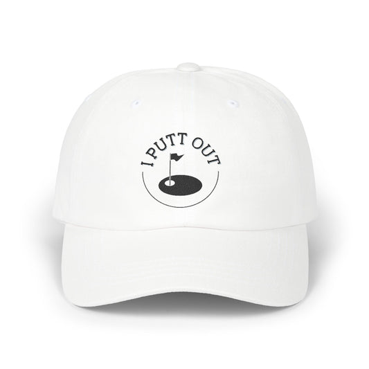 Golf Dad Cap with 'I Putt Out' Design, Classic Dad Hat for Golf Lovers, Perfect Father's Day Gift, Casual Outdoor Hat, Golfing Accessories