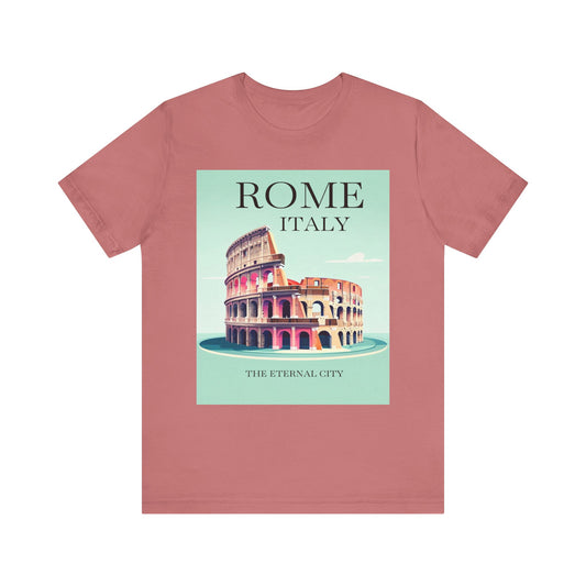 Rome Italy Graphic Tee, Travel T-Shirt, Vacation Apparel, Souvenir Shirt, Gift for Travelers, Casual Wear