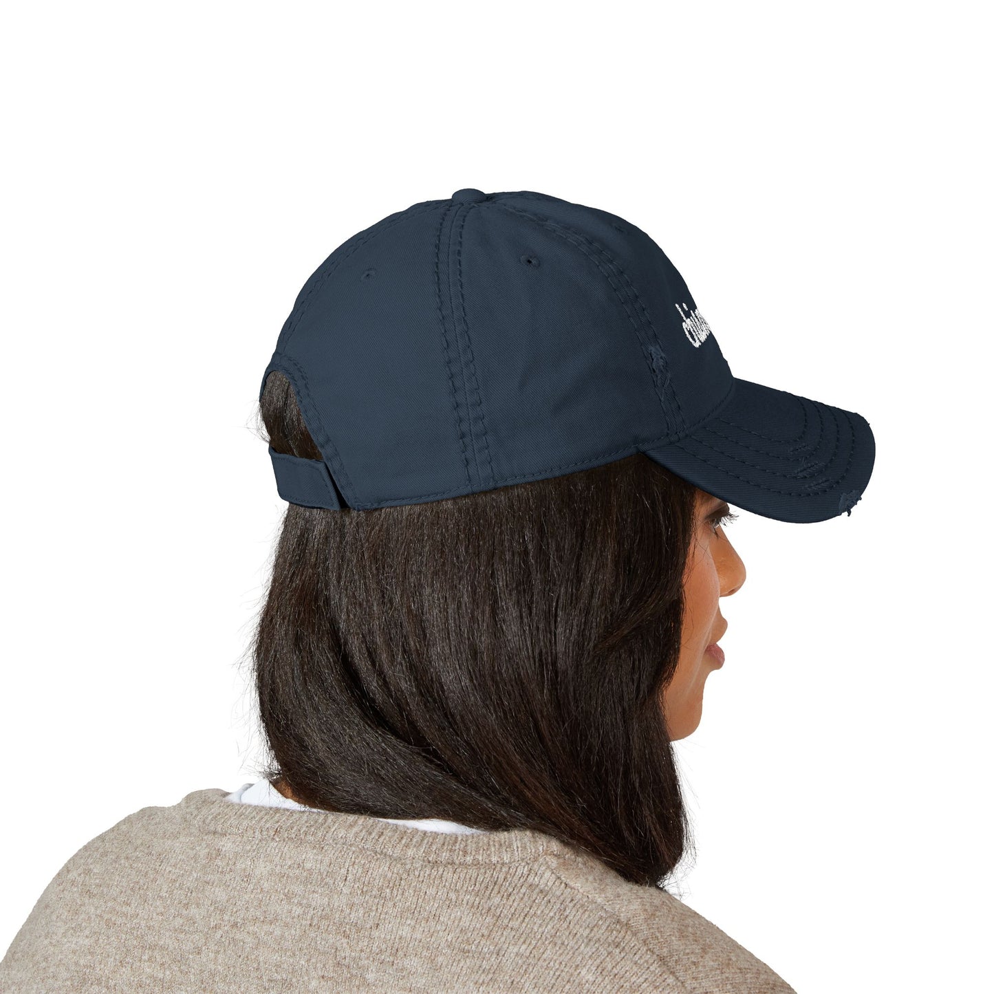 Chismeholic Distressed Dad Hat, Casual Hat for Chisme Lovers, Gift for Dad, Trendy Embroidered Cap, Perfect for Summer Outings