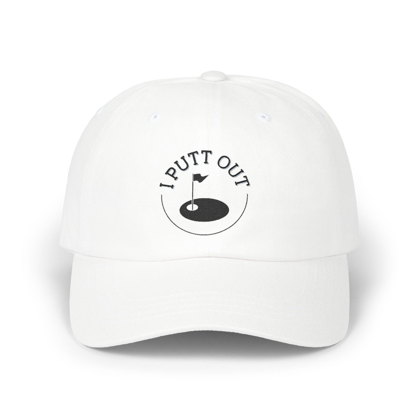 Golf Dad Cap with 'I Putt Out' Design, Classic Dad Hat for Golf Lovers, Perfect Father's Day Gift, Casual Outdoor Hat, Golfing Accessories