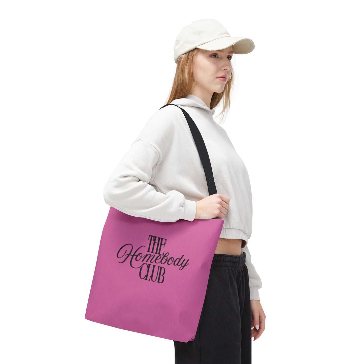 Chic Homebody Tote Bag, Stylish Canvas Bag, Gift for Friends, Everyday Use, Shopping Tote, Pink Bag for Home Lovers