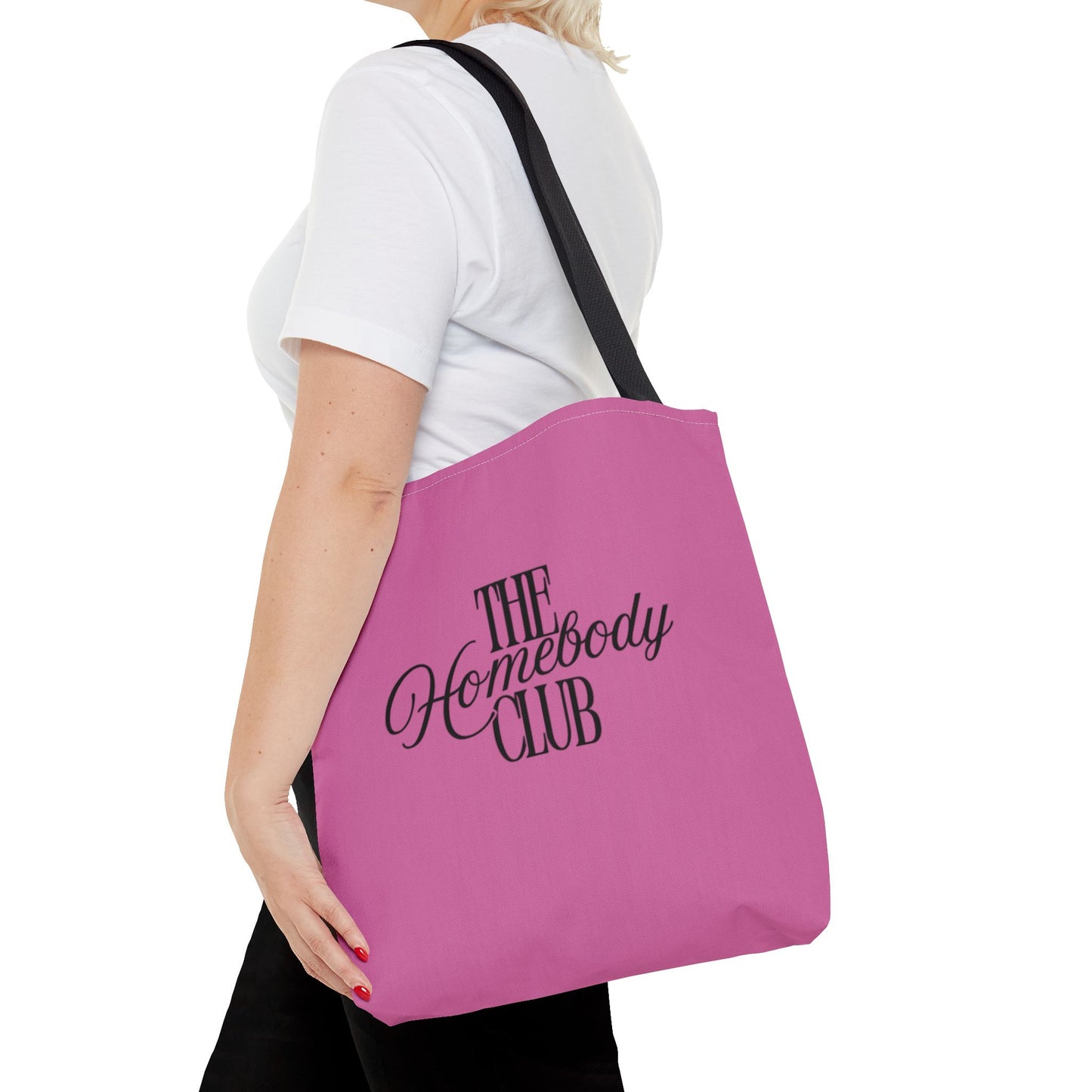 Chic Homebody Tote Bag, Stylish Canvas Bag, Gift for Friends, Everyday Use, Shopping Tote, Pink Bag for Home Lovers