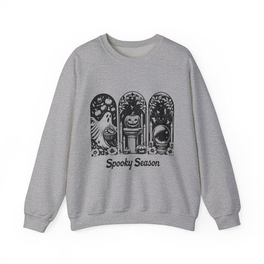 Spooky Season Crewneck Sweatshirt | Fall Apparel, Halloween Fashion, Unisex Sweater, Cozy Halloween Gift, Autumn Style
