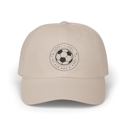 Soccer Dad Cap - Classic White Hat, Gift for Sports Fans, Adjustable Cap for Any Occasion, Summer Style, Father's Day Gift
