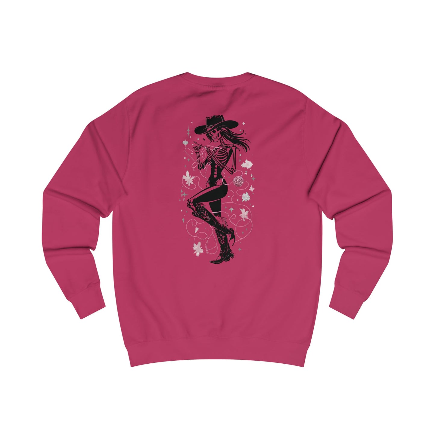 Stylish Unisex Sweatshirt with Skeleton Design, Perfect for Halloween, Cozy Fall Wear, Unique Gift for Friends, Casual Everyday Style