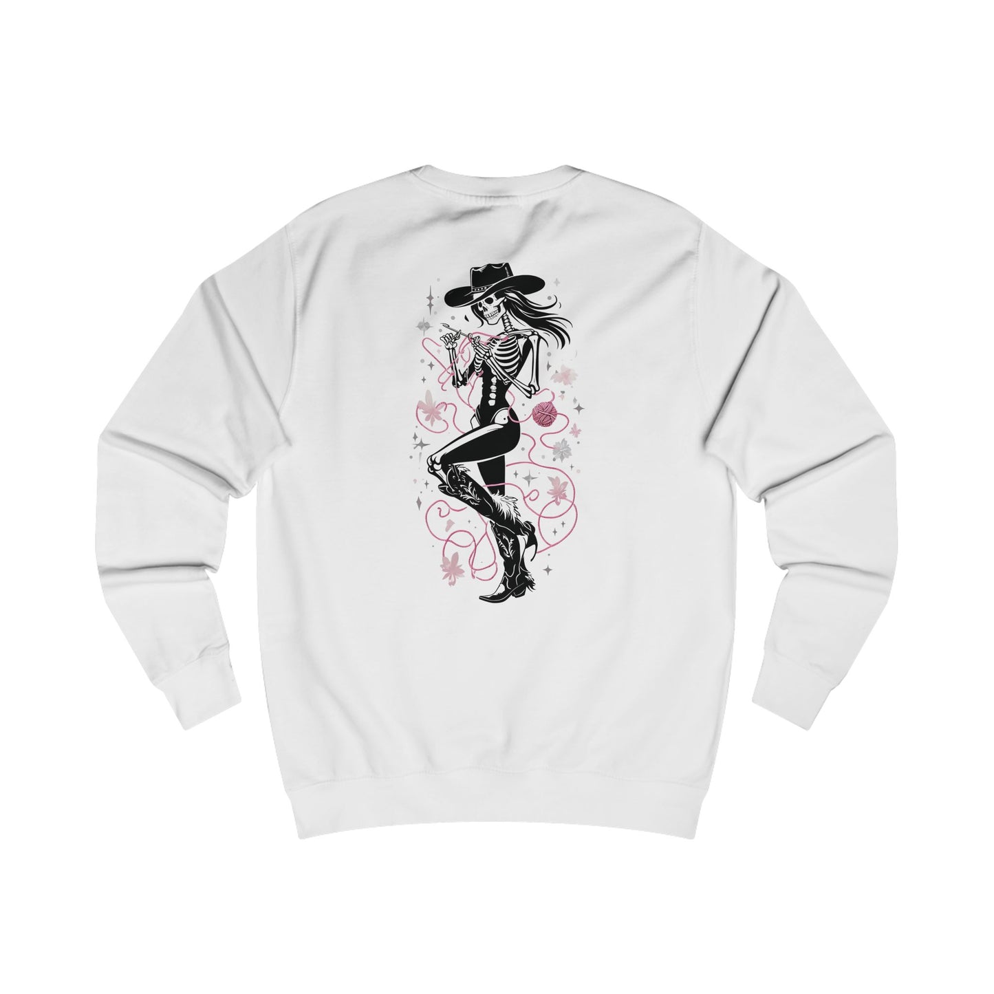 Stylish Unisex Sweatshirt with Skeleton Design, Perfect for Halloween, Cozy Fall Wear, Unique Gift for Friends, Casual Everyday Style