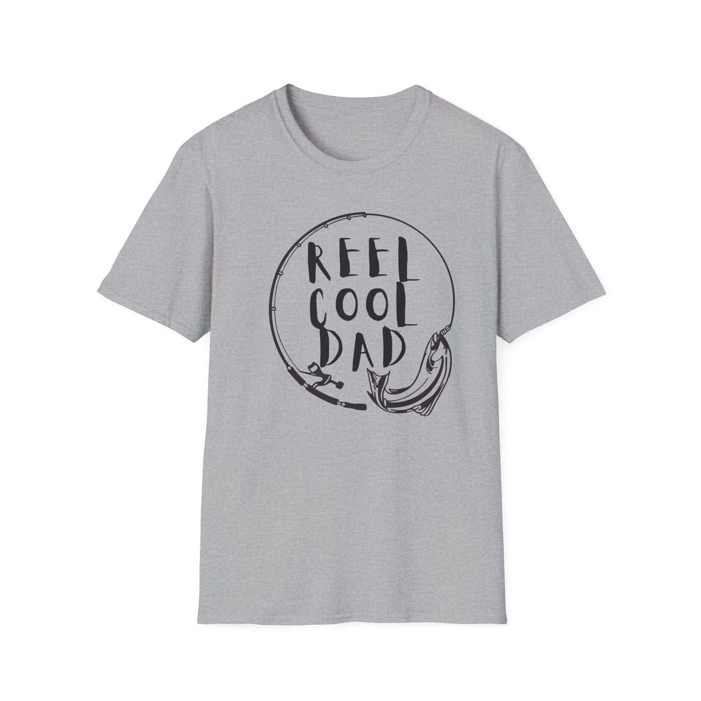 Reel Cool Dad T-Shirt | Gift for Father's Day, Summer BBQ, Casual Wear, Fishing Enthusiast, Dad Joke Enthusiasts