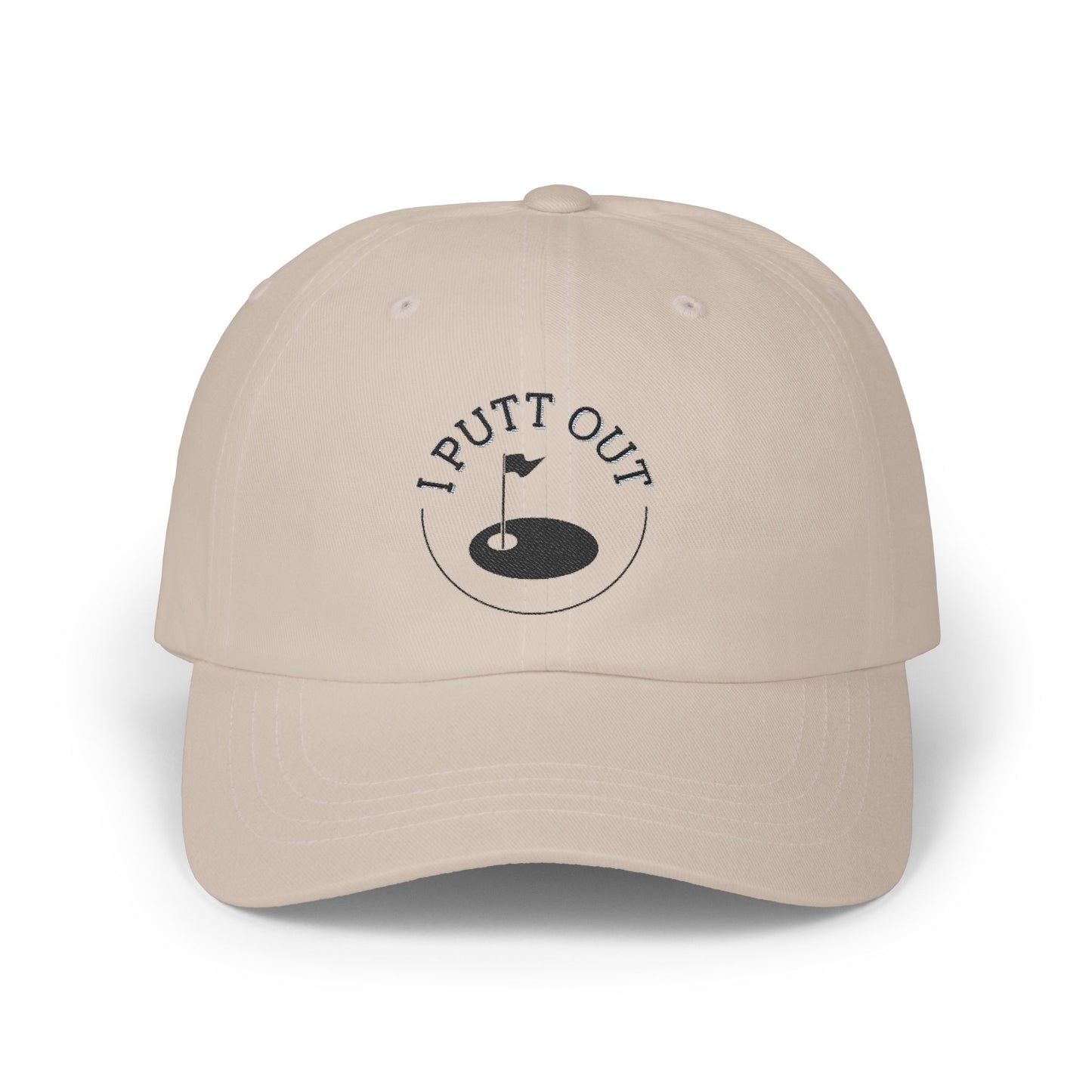 Golf Dad Cap with 'I Putt Out' Design, Classic Dad Hat for Golf Lovers, Perfect Father's Day Gift, Casual Outdoor Hat, Golfing Accessories