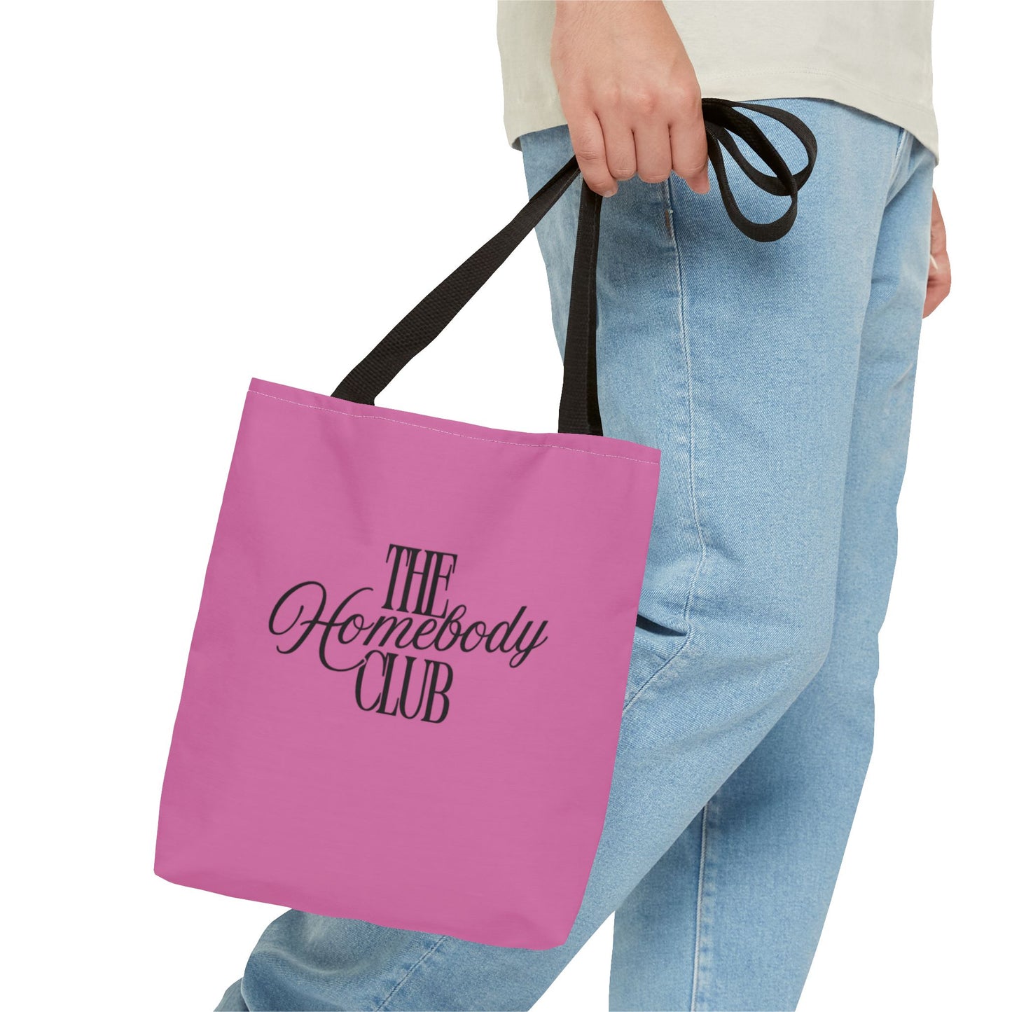 Chic Homebody Tote Bag, Stylish Canvas Bag, Gift for Friends, Everyday Use, Shopping Tote, Pink Bag for Home Lovers