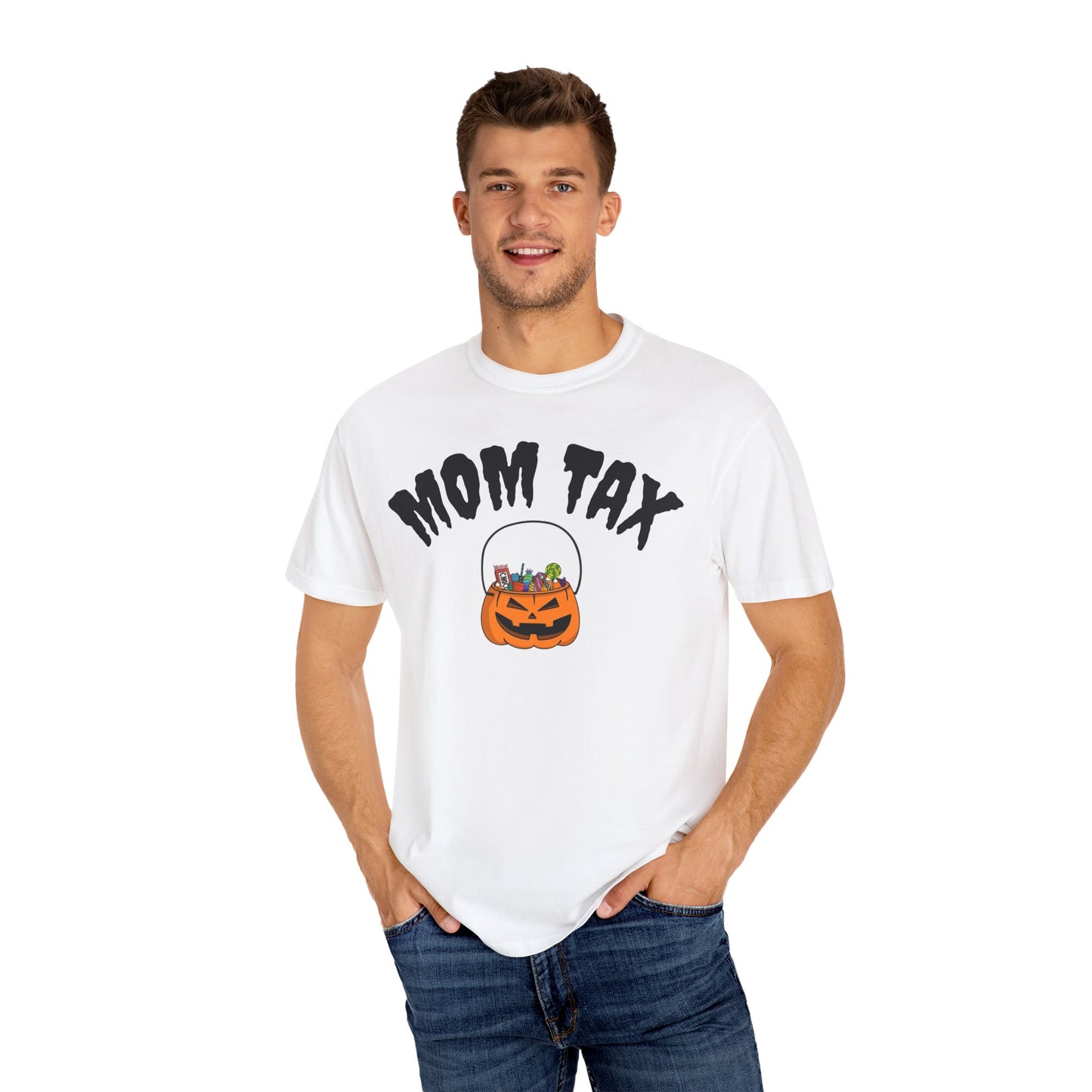 Halloween Mom Tax T-Shirt, Unisex Graphic Tee for Moms, Family Fun Apparel, Spooky Season Gift, Cute Halloween Shirt