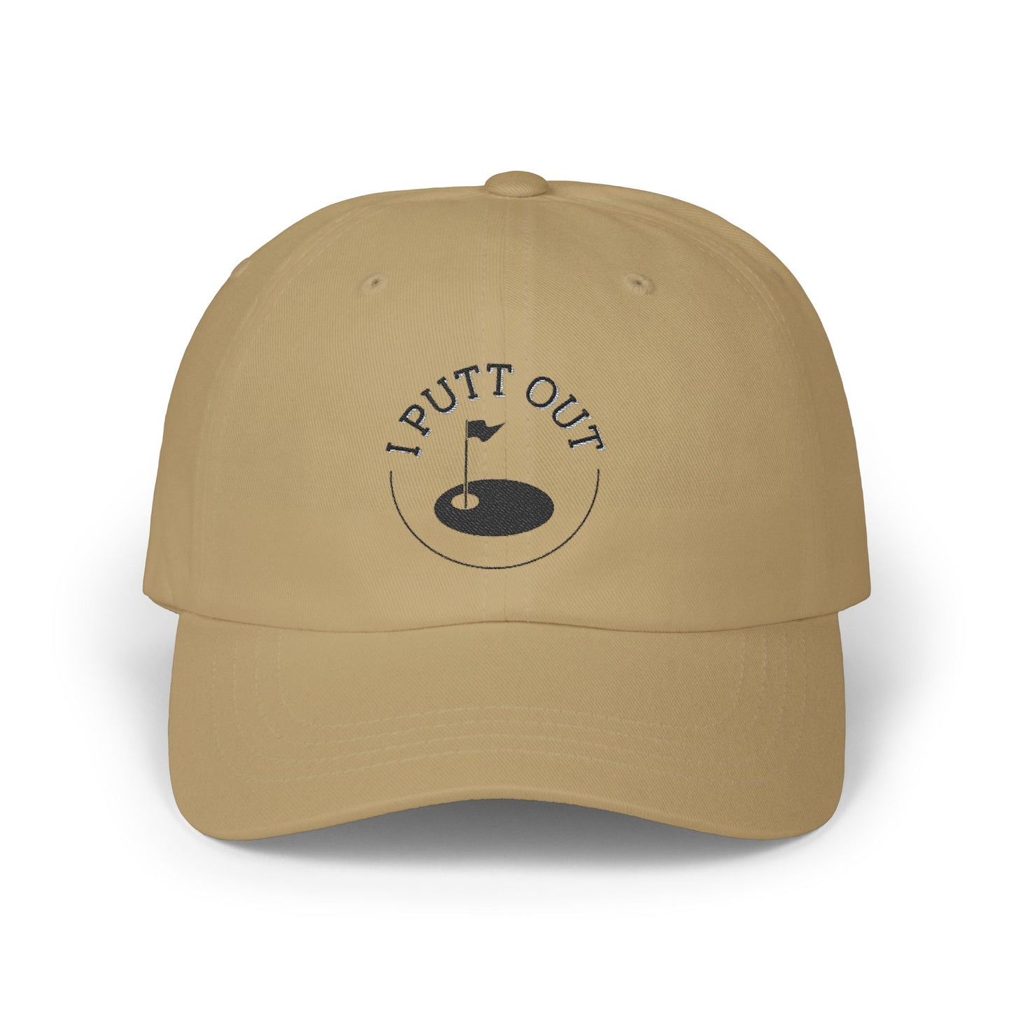 Golf Dad Cap with 'I Putt Out' Design, Classic Dad Hat for Golf Lovers, Perfect Father's Day Gift, Casual Outdoor Hat, Golfing Accessories